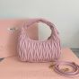 MIU MIU Wander matelassé nappa leather hobo bag
