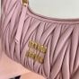 MIU MIU Wander matelassé nappa leather hobo bag