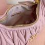 MIU MIU Wander matelassé nappa leather hobo bag