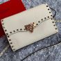 Valentino SMALL ROCKSTUD GRAINY CALFSKIN CROSSBODY BAG