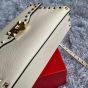 Valentino SMALL ROCKSTUD GRAINY CALFSKIN CROSSBODY BAG