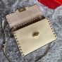Valentino SMALL ROCKSTUD GRAINY CALFSKIN CROSSBODY BAG
