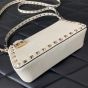 Valentino SMALL ROCKSTUD GRAINY CALFSKIN CROSSBODY BAG