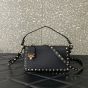 Valentino SMALL ROCKSTUD GRAINY CALFSKIN CROSSBODY BAG