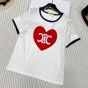 Celine heart triomphe t-shirt in cotton jersey