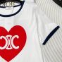 Celine heart triomphe t-shirt in cotton jersey