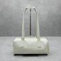 Prada Medium leather top-handle bag with padlock