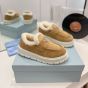 Prada Suede loafer booties