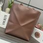 LOEWE XL Puzzle Fold tote in shiny calfskin