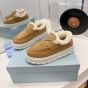 Prada Suede loafer booties