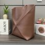 LOEWE XL Puzzle Fold tote in shiny calfskin