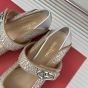 Valentino VLOGO LOCKER MARY JANE BALLERINA WITH CRYSTALS