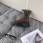 CELINE TRIOMPHE RANGERS MID LACE-UP BOOT in CALFSKIN