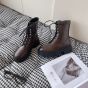 CELINE TRIOMPHE RANGERS MID LACE-UP BOOT in CALFSKIN