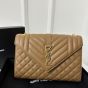 YSL ENVELOPE MEDIUM in MATELASSÉ lambskin