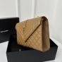 YSL ENVELOPE MEDIUM in MATELASSÉ lambskin