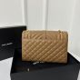 YSL ENVELOPE MEDIUM in MATELASSÉ lambskin