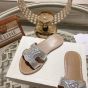 CELINE TRIOMPHE MULE in Metalized Calfskin