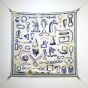 Hermès Inventaire Poetique pour un Conte Sellier shawl 140