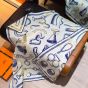 Hermès Inventaire Poetique pour un Conte Sellier shawl 140