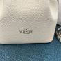 Valentino ROCKSTUD GRAINY CALFSKIN BUCKET BAG