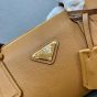Prada Medium leather top-handle bag with padlock