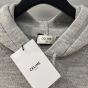Celine triomphe hoodie in sporty wool and cashmere