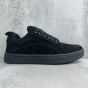 CELINE HUNTINGTON LOW LACE-UP SNEAKER in SUEDE CALFSKIN AND MESH