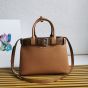 Prada Buckle small leather handbag with belt