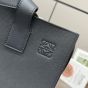 LOEWE Buckle zip tote in soft grained calfskin