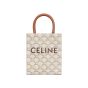 MINI VERTICAL CABAS IN TRIOMPHE CANVAS AND CALFSKIN WITH CELINE PRINT