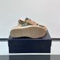 Prada Downtown delavé suede and Re-Nylon sneakers