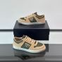 Prada Downtown delavé suede and Re-Nylon sneakers