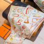 Hermès Inventaire Poetique pour un Conte Sellier shawl 140