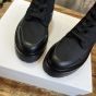 CELINE BULKY LACED UP BOOT in NYLON AND SHINY BULL
