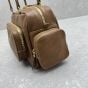 MIU MIU Pocket washed nappa leather bag