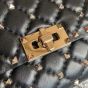 Valentino ROCKSTUD SPIKE NAPPA LEATHER CROSSBODY CLUTCH BAG