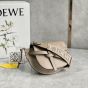 LOEWE Mini Gate Dual bag in soft calfskin and jacquard