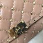 Valentino ROCKSTUD SPIKE NAPPA LEATHER CROSSBODY CLUTCH BAG