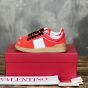Valentino UPVILLAGE LOW TOP SNEAKER IN SPLIT LEATHER AND CALFSKIN NAPPA LEATHER