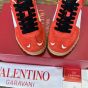 Valentino UPVILLAGE LOW TOP SNEAKER IN SPLIT LEATHER AND CALFSKIN NAPPA LEATHER