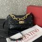 VALENTINO GARAVANI ROCKSTUD SPIKE IN NAPPA PATCHWORK