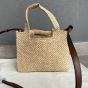 LOEWE Small LOEWE Font tote in raffia