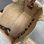 LOEWE Small LOEWE Font tote in raffia