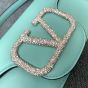 VALENTINO GARAVANI LOCÒ SMALL SHOULDER BAG WITH JEWEL LOGO