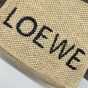 Medium LOEWE Font tote in raffia