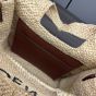 Medium LOEWE Font tote in raffia