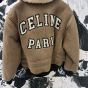 Celine aviator blouson jacket in vintage shearling
