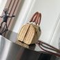 Celine SMALL BOSTON CUIR TRIOMPHE IN WICKER AND CALFSKIN