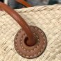 LOEWE Small Anagram Basket bag in iraca palm and calfskin